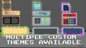 design a pixel art UI kit and icons for your game interface
