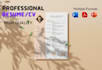 design, professional and creative resume and CV template