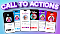 create a 3d phone follow animation for social media