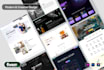 design modern web templates PSD websites and uiux websites