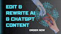 edit, rewrite and proofread your ai content by human touch