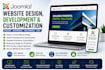 joomla website design, development and customization