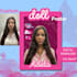 create a custom barbie in a box doll like portrait