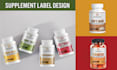 make premium supplement label design, product label design, and package designs