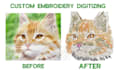 digitize image for embroidery, logo and patches in dst files emb design few hour