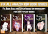 fix rejected amazon kdp book cover resize and edit interior format