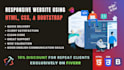 create a responsive website using html, css, bootstrap
