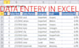 do data entry, data mining, web research and copy paste, PDF to word or excel