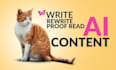 write rewrite edit and proofread ai article e book or any content professionally