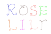 write a pretty  english name or word or passage