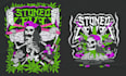 design your skateboard music band gig poster illustration