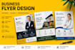 design a professional business flyer, product flyer or event flyer