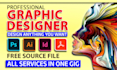 do graphic design, photoshop editing, adobe illustrator and recreate logo, flyer