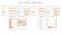 design aesthetic planner, flashcards