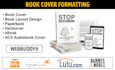 do paperback and hardcover book formatting and layout design