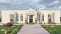 create 3d exterior rendering of house, commercial, warehouse