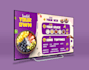 create a digital menu TV screen design for your restaurant