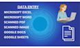 do fast data entry, excel typing, web research, collect data in 24 hours