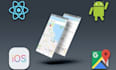 integrate google maps API and transistorsoft in react native