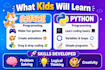 teach kids scratch and python coding in a fun way