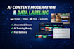 moderate content and label data