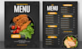 do attractive editable restaurant menu design