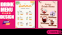 do restaurant menu design, food menu design