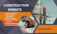 build construction company website roofing landing page roofing website