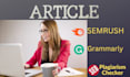 write amazing SEO optimized google adsense articles
