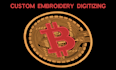 embroidery digitizing design logo into any formats dst, pex