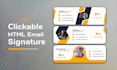 do custom HTML email signature and web banner design