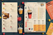 do modern and professional food menu, menu board, bar, bakery, cafe menu design
