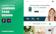 design a modern, professional landing page UI UX
