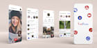 do social media platform app UI design with all services