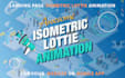 animate isometric lottie animation in json, svg, gif, rive