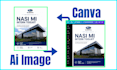 convert ai image, PDF, figma, PSD, indesign to canva editable template
