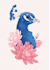 draw an animal and botanical illustration