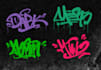 create graffiti tagging with spray paint texture for you