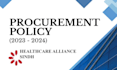 create standard operating procedures on HR and procurement policies