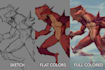 paint monster and creature art for you