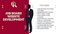 create a professional job board recruitment website