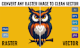 vectorize image, redesign or redraw your logo to vector