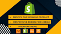 create one product shopify store or dropshipping website