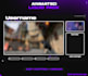 create animated liquid stream overlay pack purple style for twitch