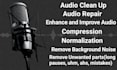 do audio editing, clean up, remove background noise, fix,enhance, improve audio