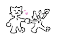 make a silly little cat drawing for you