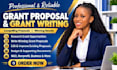 write grant proposal, grant writing, grant research, business proposal