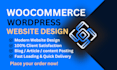 create woocomerce wordpress website design and development