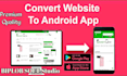 professional conversion of your website into an android app