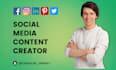 be your social media marketing manager and content creator